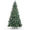 Best Choice Products Pre-Decorated Holiday Christmas Pine Tree w/ Branch Tips, Partially Flocked, Metal Base